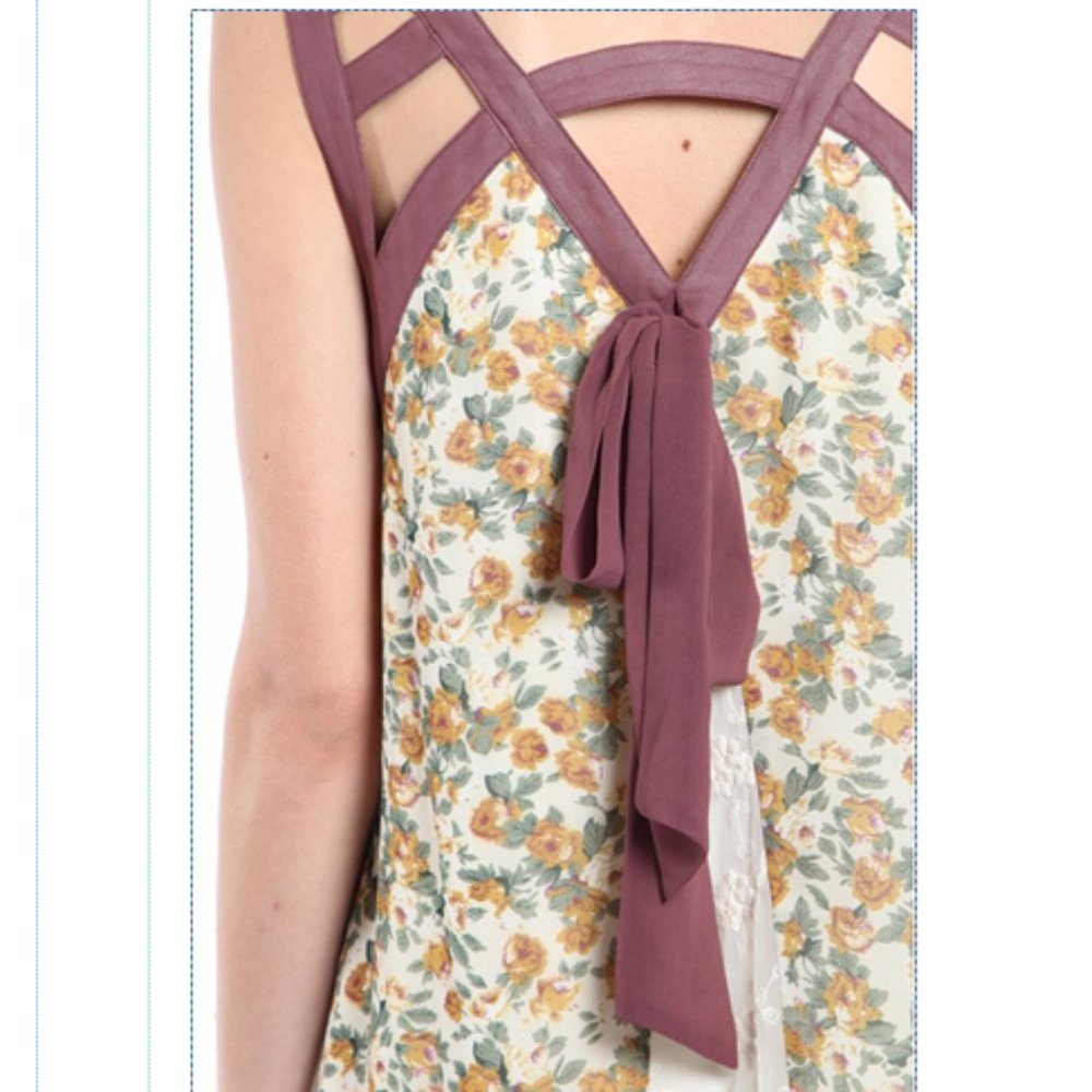 RYU ROSE PRINTED DRESS - Picture 3 of 6